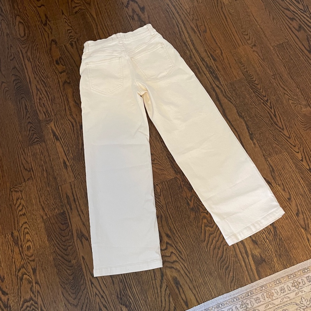 White/cream Madewell jeans - never worn